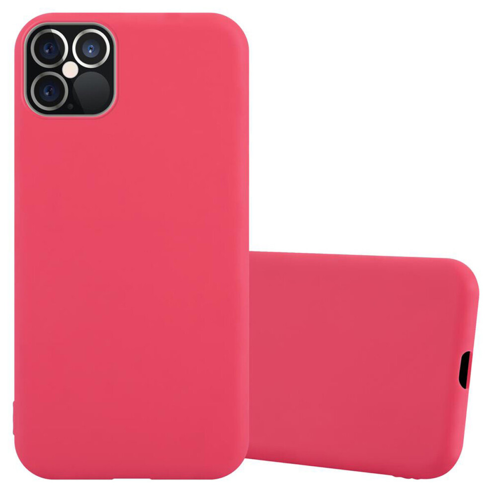 (Candy Rot, Apple Iphone 12 / Iphone 12 Pro (6,1" Zoll)) Cadorabo Case For Apple Iphone 12 / 12 Pro Cover Protection Tpu Silicone Gel Back Case Red 4063758182332
