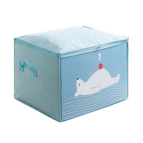 Clothes Organizer Storage Bag A light blue