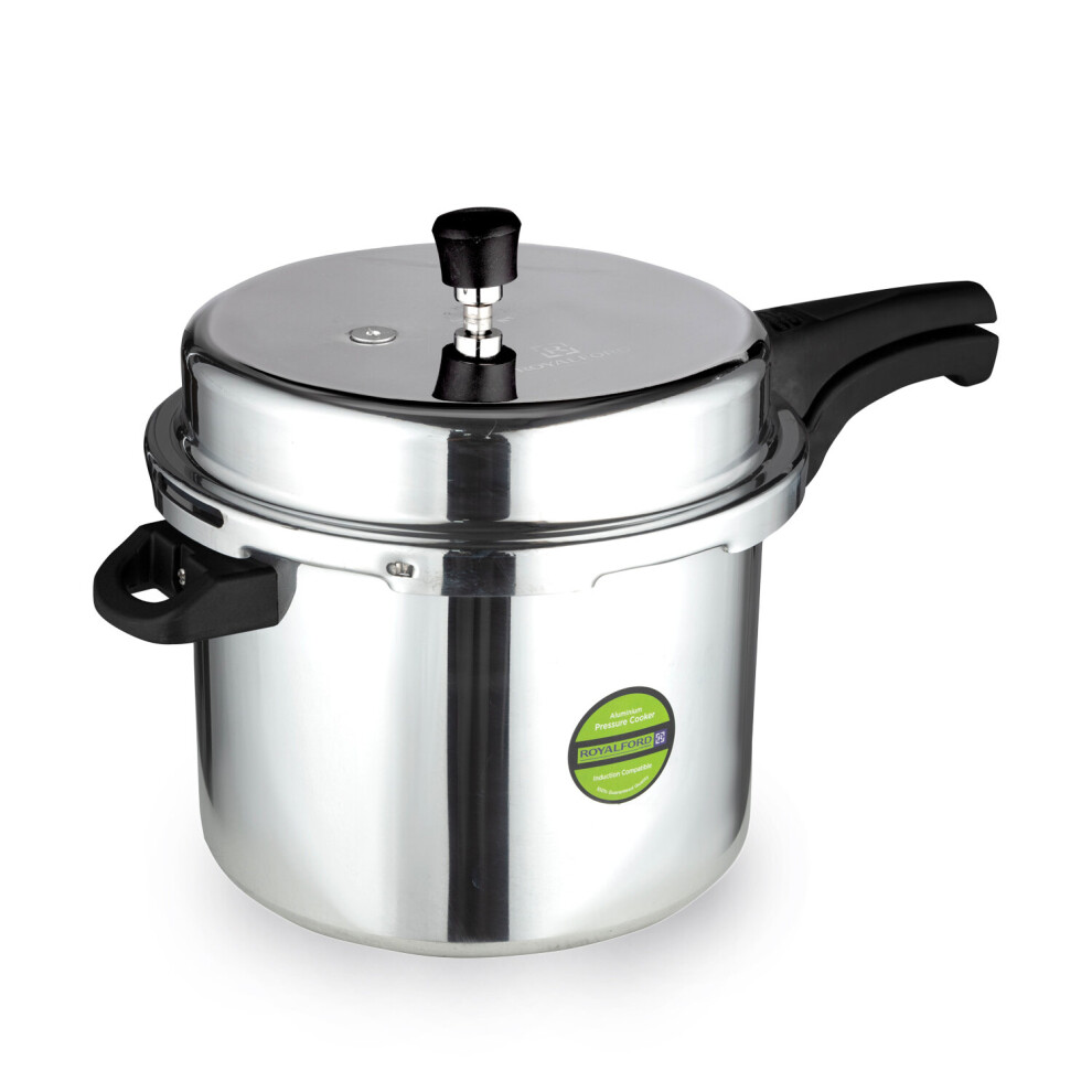 (10 L) Royalford Aluminium Pressure Cooker Induction Base