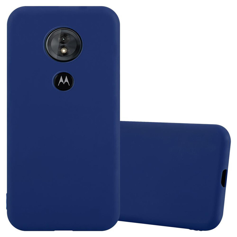Cadorabo (Candy Dunkel Blau, Motorola Moto E5 / G6 Play) Case For Motorola Moto E5 / G6 Play Cover Protection Tpu Silicone Gel Back Case Blue