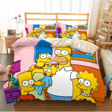 (Style 10, Double) The Simpsons Bedding Single Double Duvet Cover UK