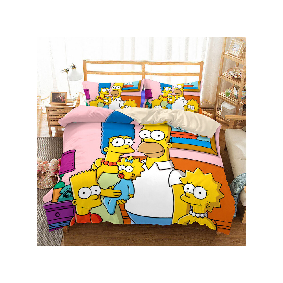 (Style 10, Double) The Simpsons Bedding Single Double Duvet Cover UK