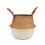 (Sand) Colour Block Wicker Baskets Home Storage 1