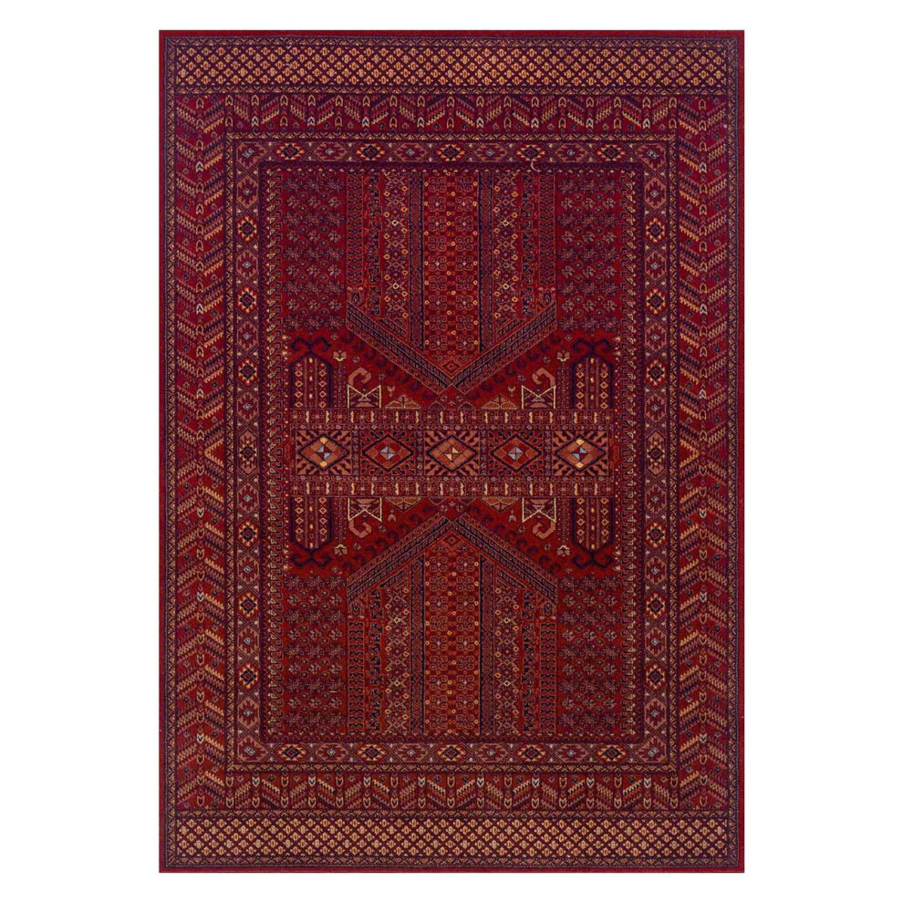 (Persian Diamond - Red, 240 x 340 cm) Luxury Traditional Oriental Pure Wool Rugs Hallway Runner Small Extra Large Rug Soft Area Carpet Eco Friendly Ha