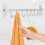 40cm Aluminium Self Adhesive Silver Kitchen Utensil Rack, with 8 hooks 7