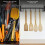 40cm Aluminium Self Adhesive Black Kitchen Utensil Rack, with 8 Hooks 4