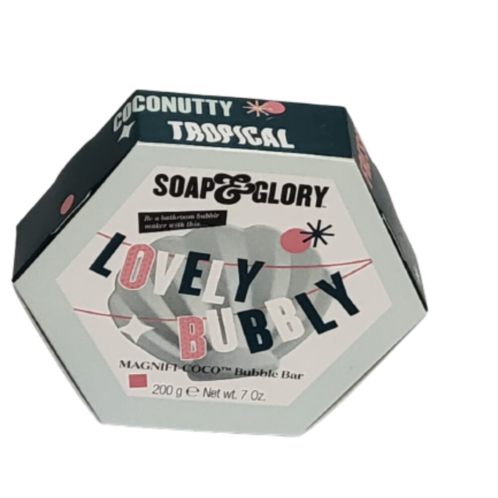 Soap & Glory "LOVELY BUBBLY" Magnifi Coco Bubble Bar Coconut Vanilla