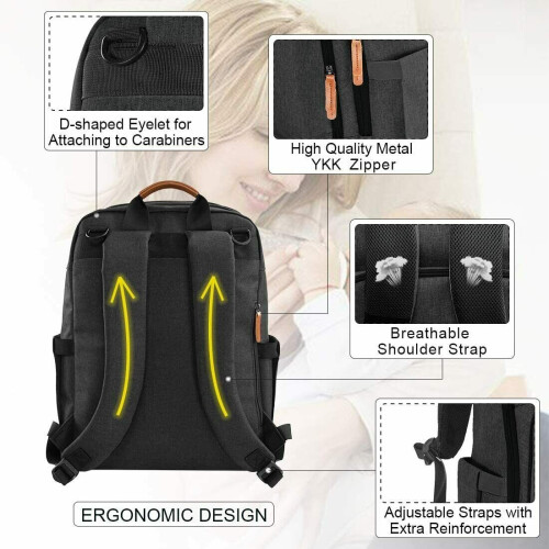 Baby Changing Bag Diaper Nappy Rucksack Backpack 2