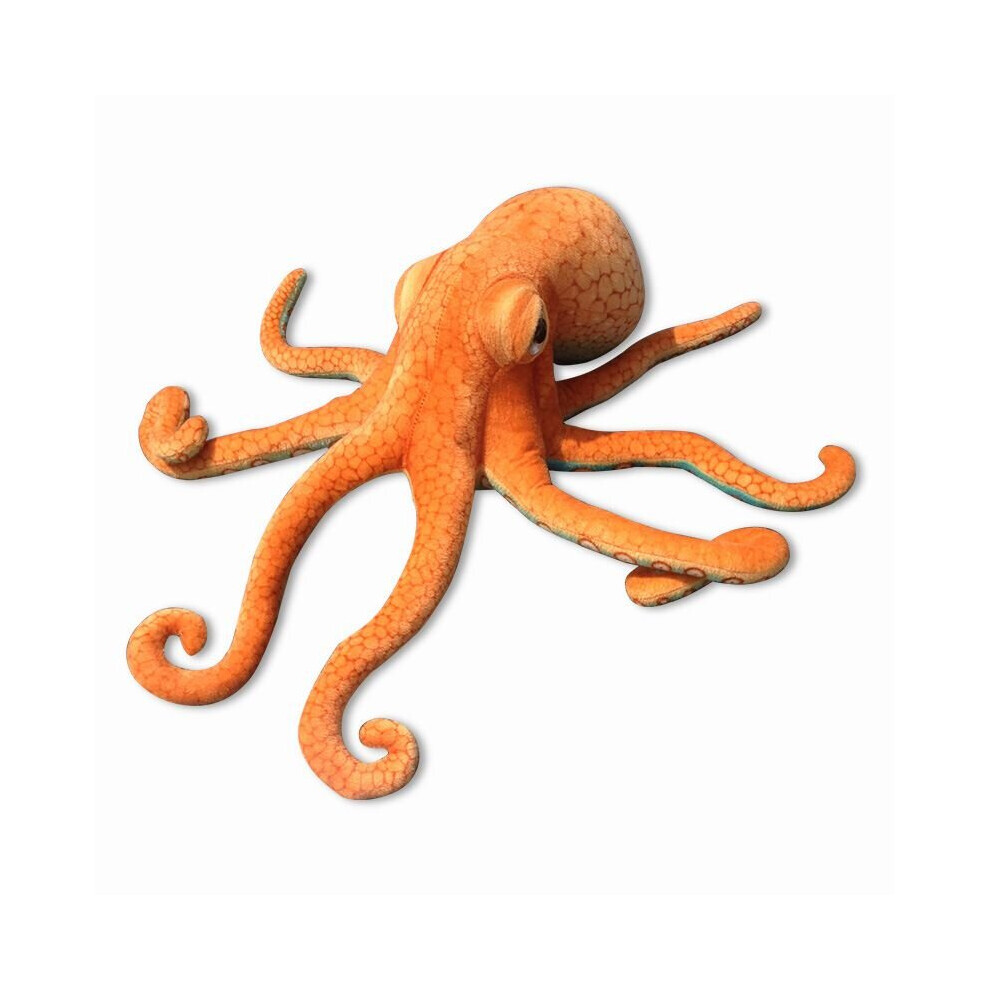 (80cm/31.5in) 55/80cm Giant Simulation Octopus Plush Toy Stuffed Soft Lifelike Sea Animals Doll