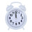 (White) Retro Loud Alarm Clock Double Bell Mechanical Key Wound Silent Pointer Clock 1