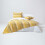 Homescapes (225 x 255 cm, Yellow) Cotton Morocco Striped Throw 3