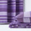 Homescapes (150 x 200 cm, Mauve) Cotton Morocco Striped Throw 6