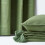 Homescapes (150 x 200 cm, Dark Olive) Cotton Rajput Ribbed Throw 6