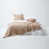 Homescapes (150 x 200 cm, Beige) Cotton Rajput Ribbed Throw 3
