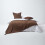 Homescapes (255 x 360 cm, Chocolate) Cotton Rajput Ribbed Throw 3