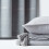 Homescapes (225 x 255 cm, Silver Grey) Cotton Rajput Ribbed Throw 6