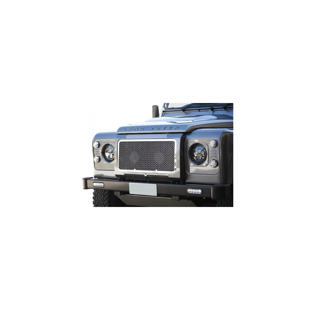(Silver) Landrover Defender Upper Grille (2007 Onwards) Silver 5060448591046