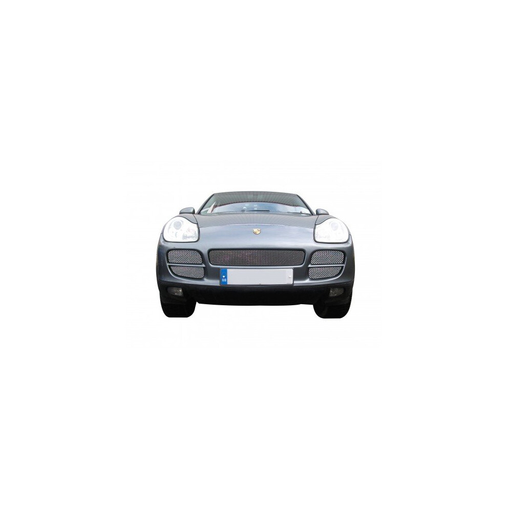 (Silver) Porsche Cayenne - Front Grille Set (2003 To 2008) Silver 5060448593088