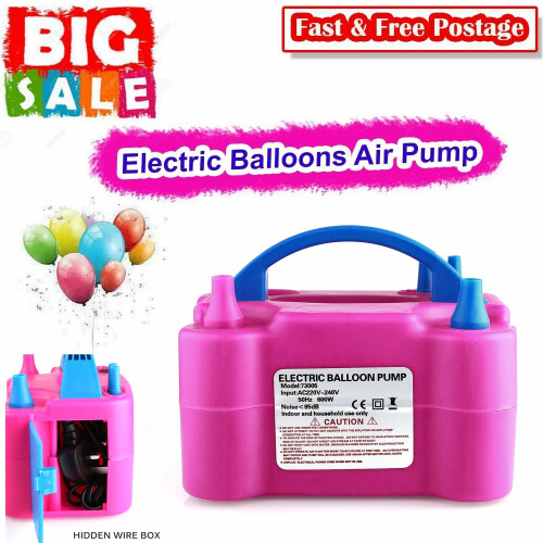 Portable 2-Nozzle 600W Electric Balloon Pump | High-Power Air Blower