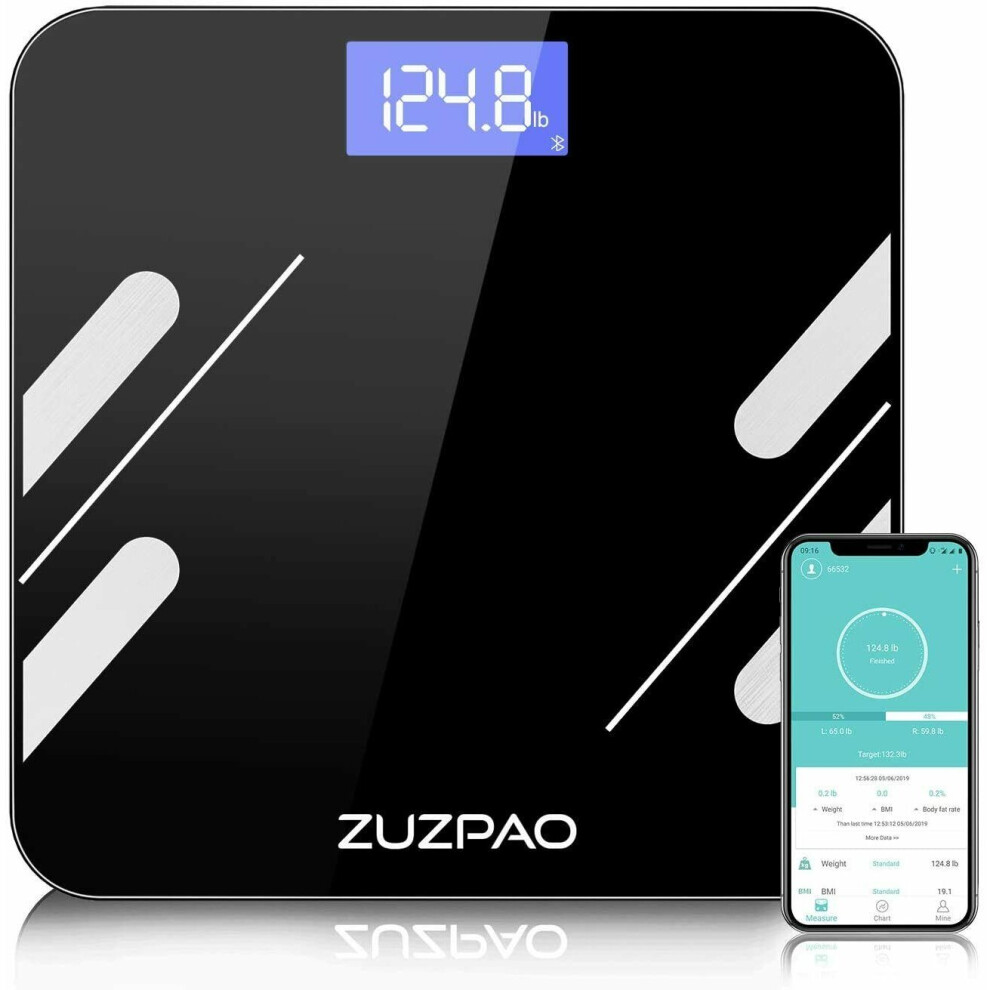 Zuzpasy Body Fat Scale, Weight Watchers Bathroom Scale With Health Measures