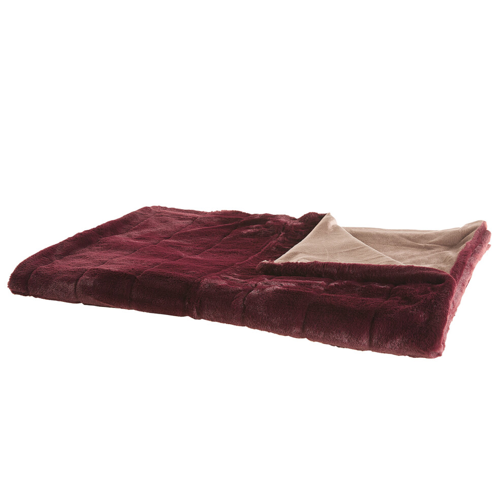 Blanket 150 x 200 cm Burgundy TANTAN