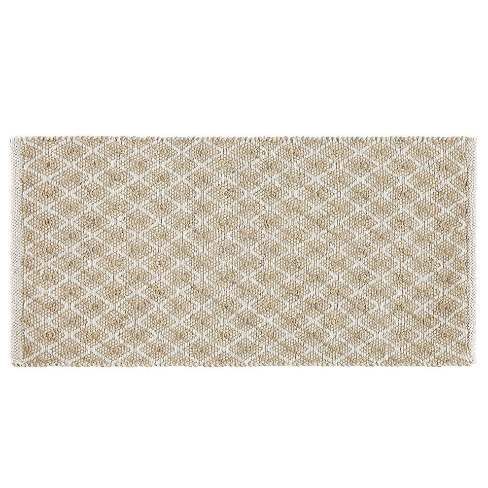Jute Runner Rug 50 x 80 cm Beige AKBEZ