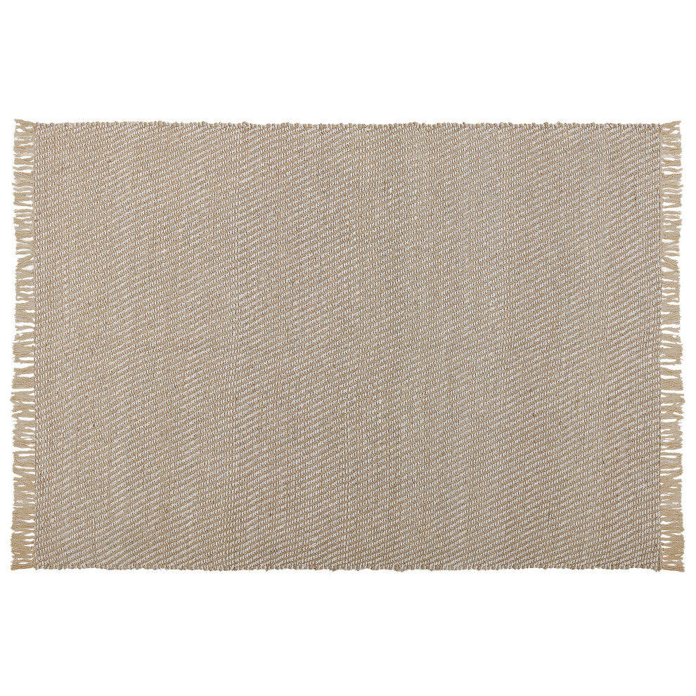 Jute Area Rug 140 x 200 cm Beige ALADAG
