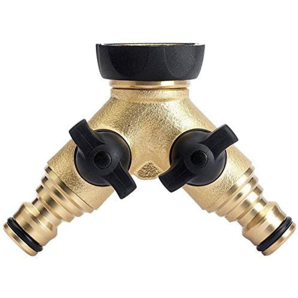 Draper GW44/H Expert Brass 3/4-Inch BSP Double Tap Connector with Flow Control