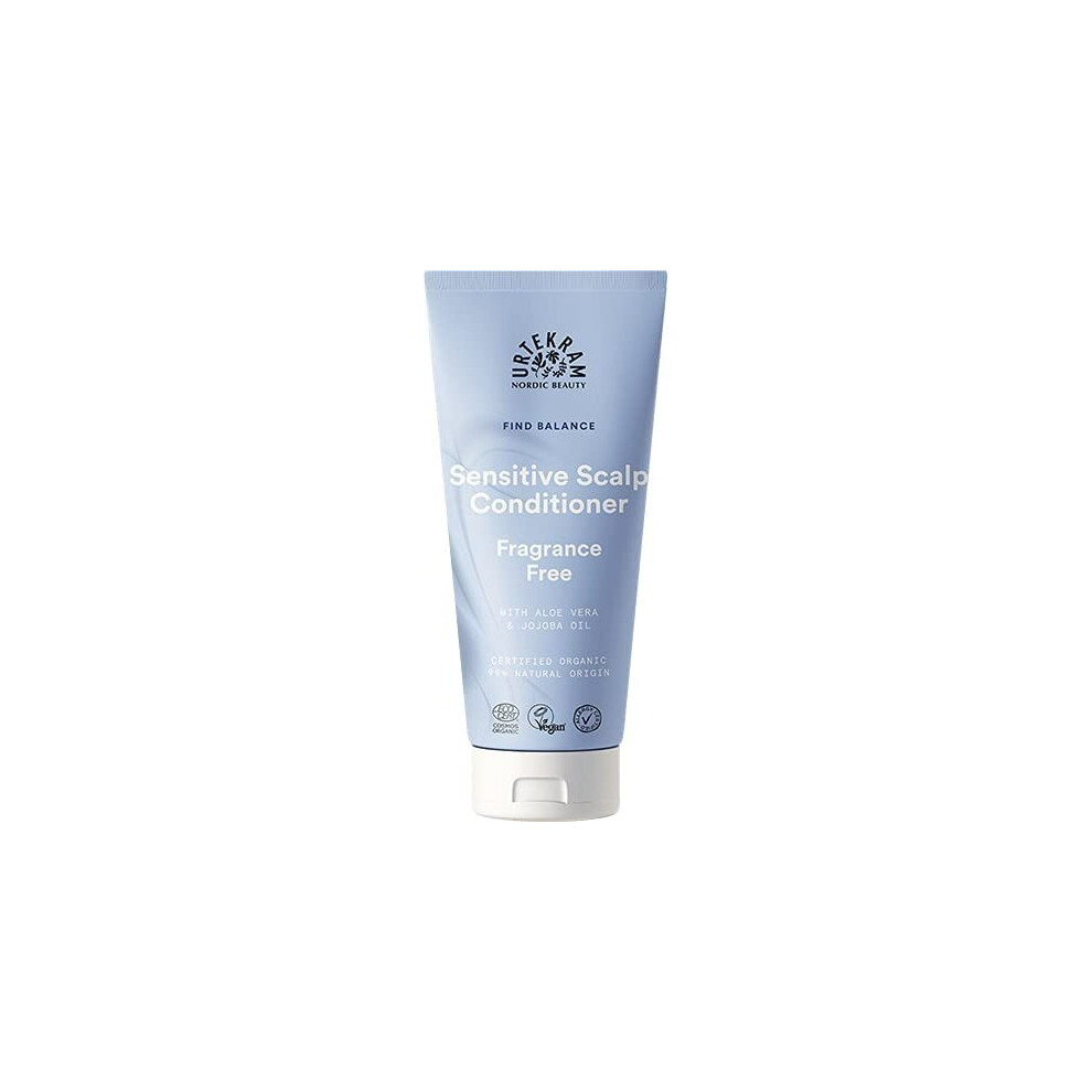 Urtekram Fragrance Free Conditioner for Sensitive Scalp 180ml - 4 Pack - Image 8
