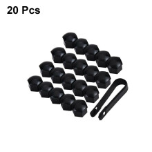 20x 19mm Gloss Black Car Wheel Nut Caps Bolt Covers FOR Audi VW Vauxhall Bmw