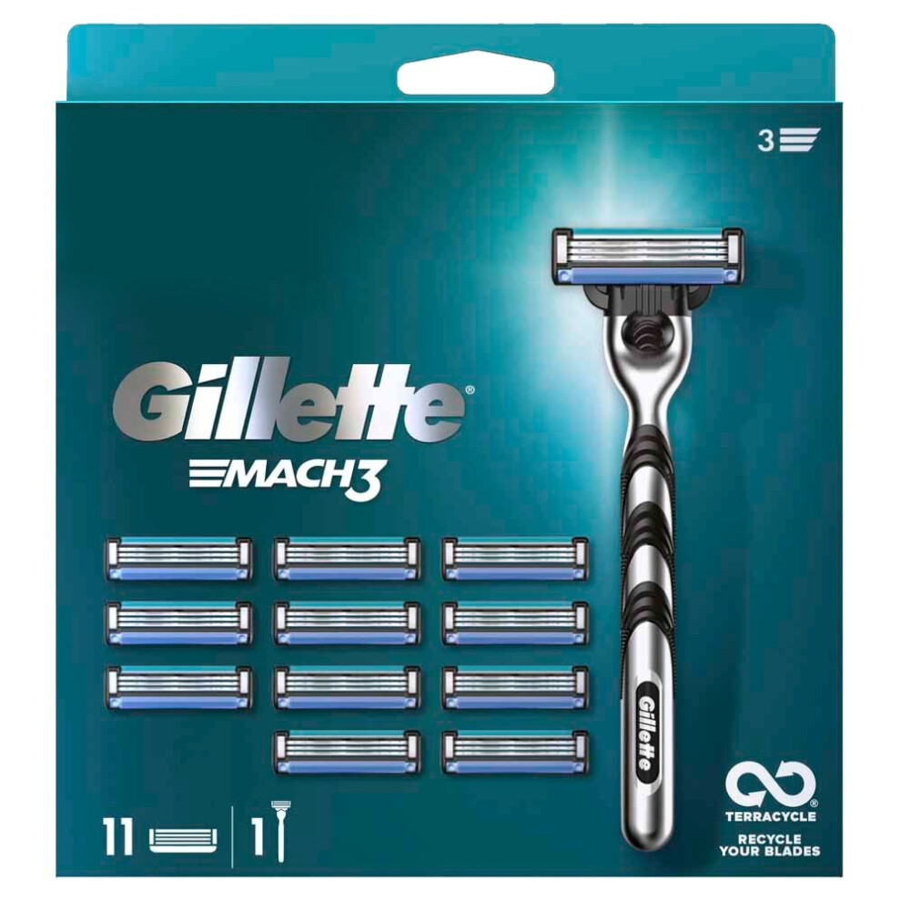 Gillette MACH3 Razor and Blades 11 Pack