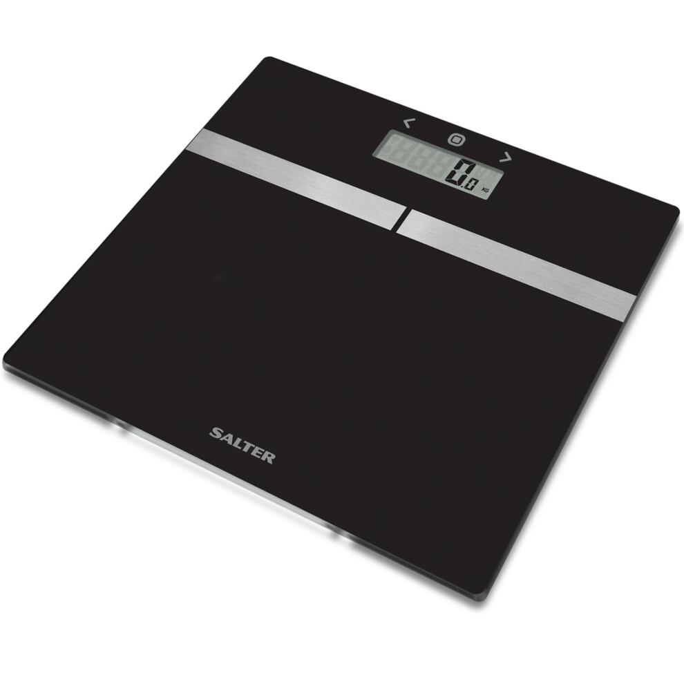 Salter 9198AR BK3R Glass Analyser Bathroom Scale Weighing BMI Body Fat