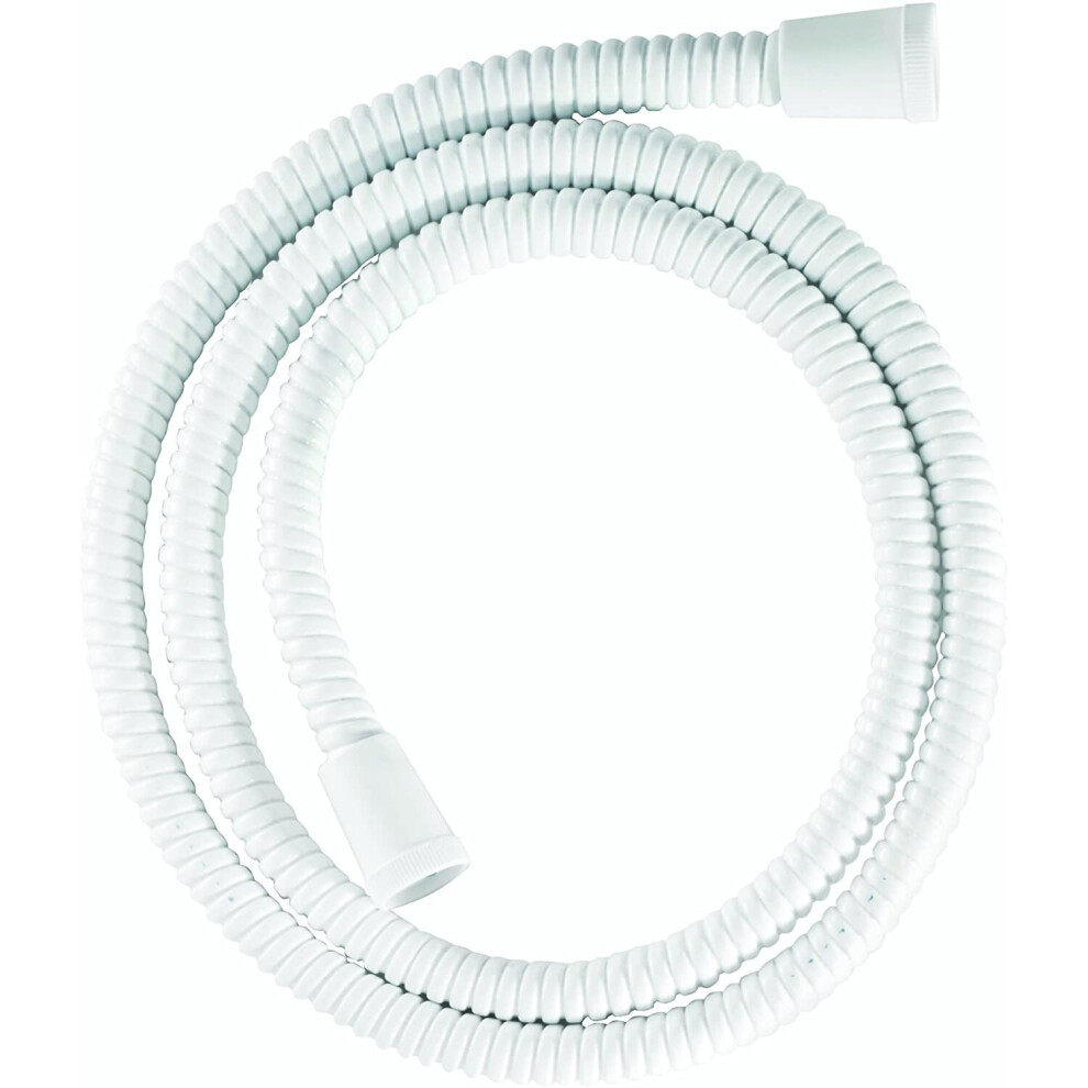 Croydex Essentials Reinforced PVC Shower Hose, 1.5 m, White