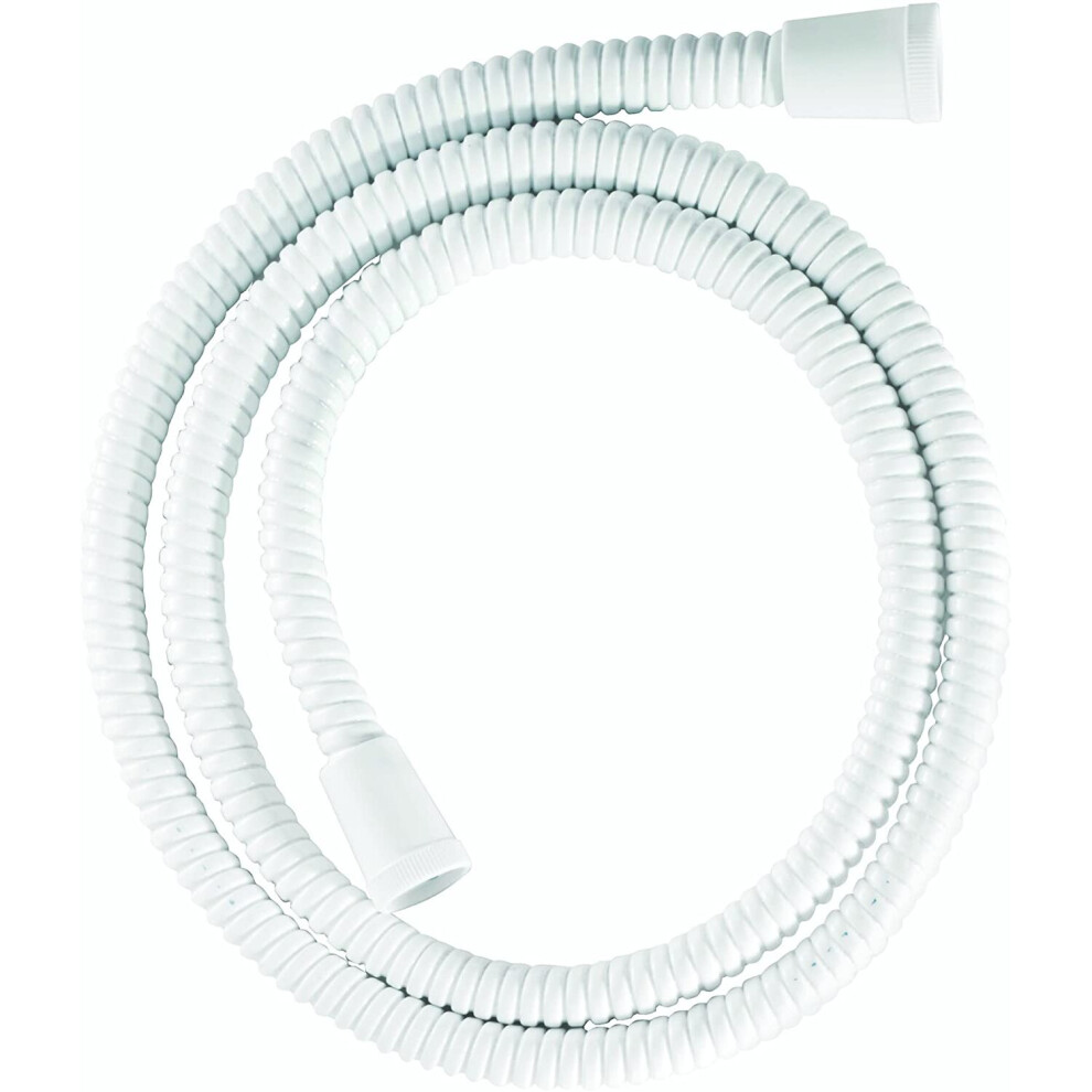 Croydex Essentials Reinforced Pvc Shower Hose, 1.5 M, White
