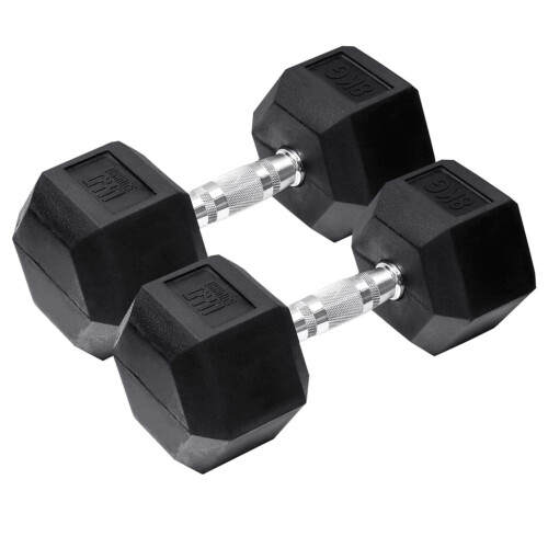 Orange Gym - Hex-Hantel - 8 kg - 2er-Set