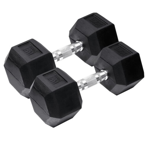 Orange Gym - Hex-Hantel - 10 kg - 2er-Set