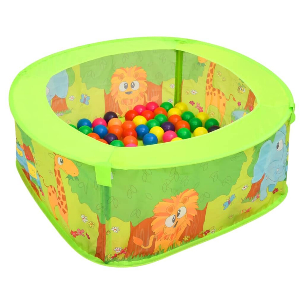 vidaXL Ball Pool with 50 Balls for Kids Children Play Tent Ocean Ball Pit