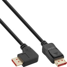 InLine® DisplayPort 1.4 Cable 8K4K Right Angled Black/Gold 2 m