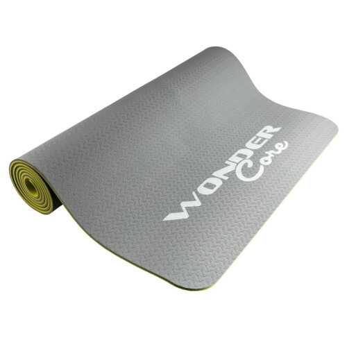 Wonder Core - Yogamatte TPE - Gelb/Grau