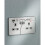 13A 2G Switched Socket, Dual USB (2.4A) with LED Charge Indicators - Brushed Chrome w/black insert 2