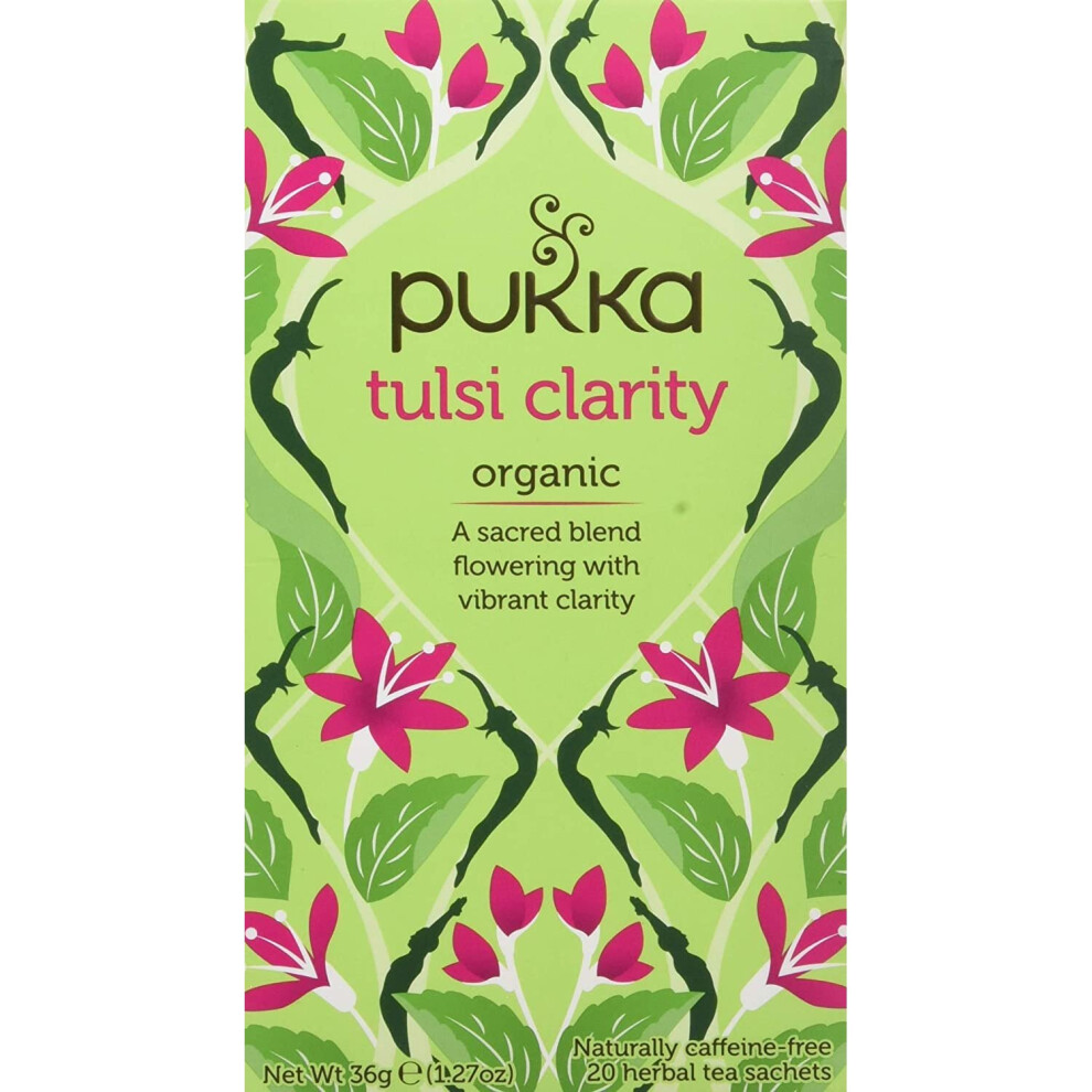 Pukka Organic Three Tulsi Herbal Tea 20 Teabags