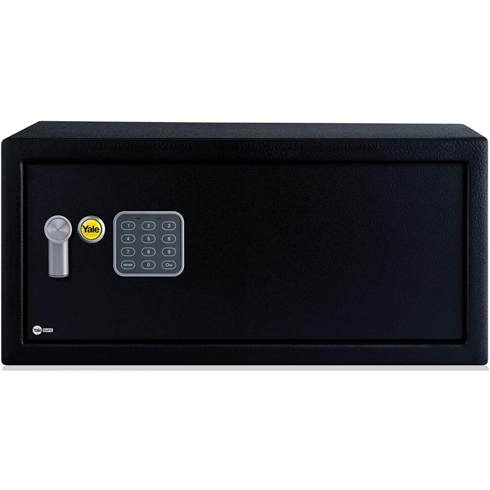 Yale YLC/200/DB1 Laptop Alarmed Value Safe, 130 db built in Alarm, Steel Construction, Steel Locking Bolts, Emergency Overide Key