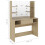 VidaXL vidaXL Makeup Table with LED Lights MDF Oak Cosmetic Vanity Dressing Table 6