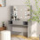 VidaXL vidaXL Makeup Table with LED Lights MDF Concrete Grey Cosmetic Dressing Table 1