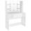 VidaXL vidaXL Makeup Table with LED Lights MDF White Cosmetic Vanity Dressing Table 5