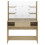 VidaXL vidaXL Makeup Table with LED Lights MDF Oak Cosmetic Vanity Dressing Table 3