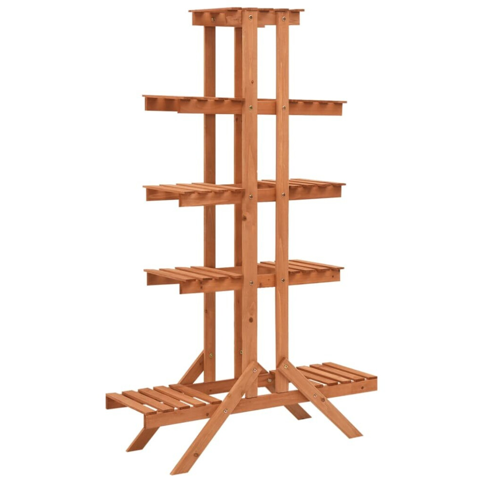 vidaXL Solid Firwood Plant Stand Indoor Flower Shelf Pot Plant Holder Rack