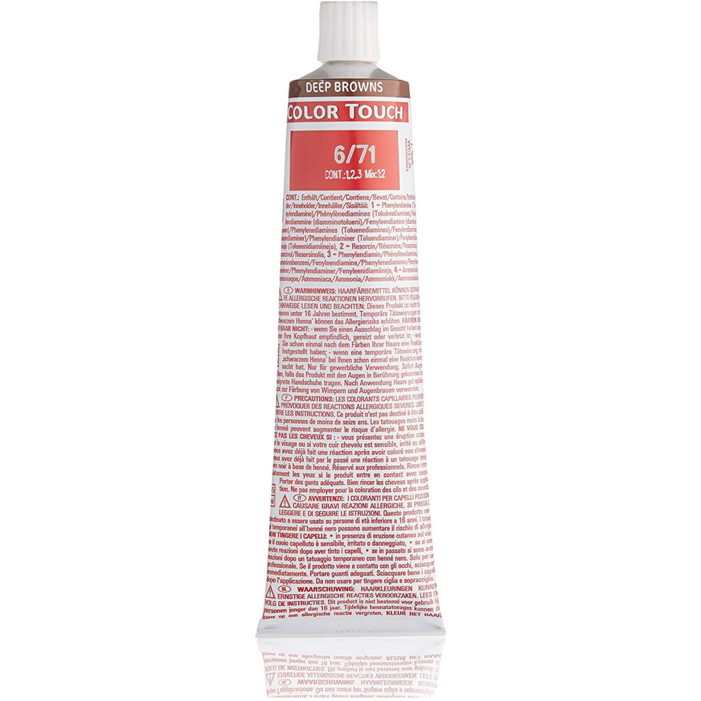 Wella Colour Touch 6/71 Amonia Free, Deep Browns, 60Ml