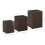 VidaXL vidaXL 3x Side Tables with Glass Top Brown Poly Rattan Accent Sofa End Table 7