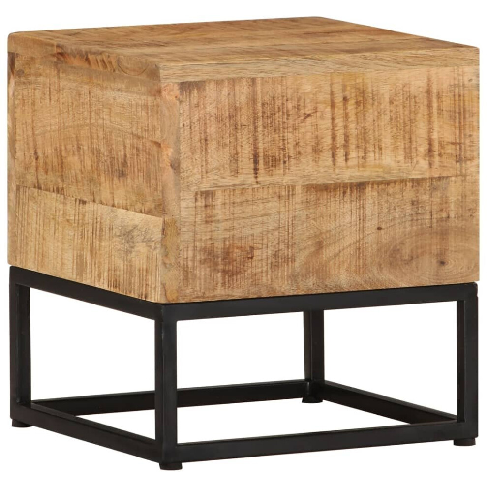 Vidaxl Rough Mango Wood Side Table Nightstand Telephone Cabinet Coach Table